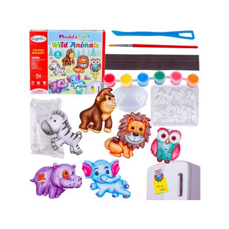 Kreatywny Zestaw Stwórz Magnes, Odlew DIY DZIKIE ZWIERZĘTA Zrób To Sam