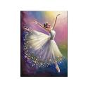 OBRAZ MALOWANIE PO NUMERACH RAMA 40x50cm TAŃCZĄCA BALETNICA
