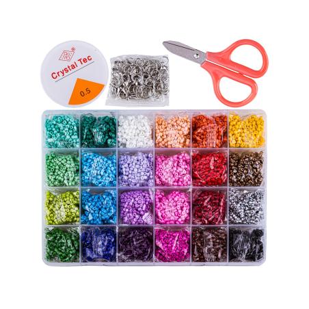 Koraliki Zestaw Do Tworzenia Robienia Bransoletek, Biżuterii, Naszyjników