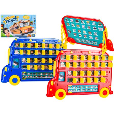 Tablica Edukacyjna, Gra Pamięciowa "Zgadnij Kto?" AUTOBUS, Who Is On The Bus? 