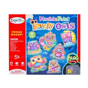 Kreatywny Zestaw Stwórz Magnes, Odlew DIY SŁODKIE SOWY, SÓWKI Zrób To Sam