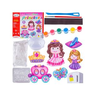 Kreatywny Zestaw Stwórz Magnes, Odlew DIY KSIĘŻNICZKI, KRÓLEWNA, KAROCA, KORONA Zrób To Sam