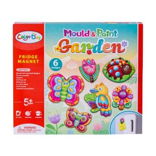 Kreatywny Zestaw Stwórz Magnes, Odlew DIY OGRÓD - MOTYLKI, KWIATY, BIEDRONKA Zrób To Sam