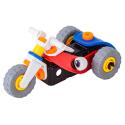 Klocki Elastyczne, Konstrukcyjne 40 El. Motocykl, Trójkołowy Pojazd Do Rozkręcania I Skręcania 2w1