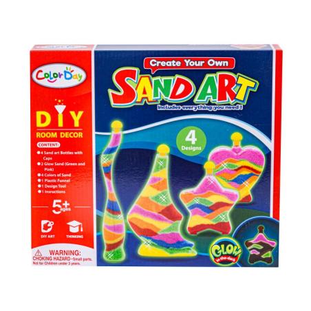 MAGICZNY PIASEK DO WYPEŁNIANIA, PIASEK DO SYPANIA, SAND ART, Kolorowe Butelki - Zrób To Sam DIY, Kreatywny Zestaw 