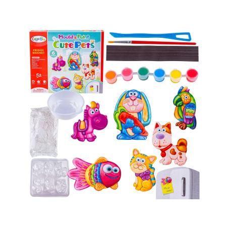 Kreatywny Zestaw Stwórz Magnes, Odlew DIY CUTE PETS - UROCZE ZWIERZĄTKA Zrób To Sam