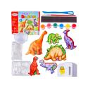 Kreatywny Zestaw Stwórz Magnes, Odlew DIY DINOZAURY Zrób To Sam