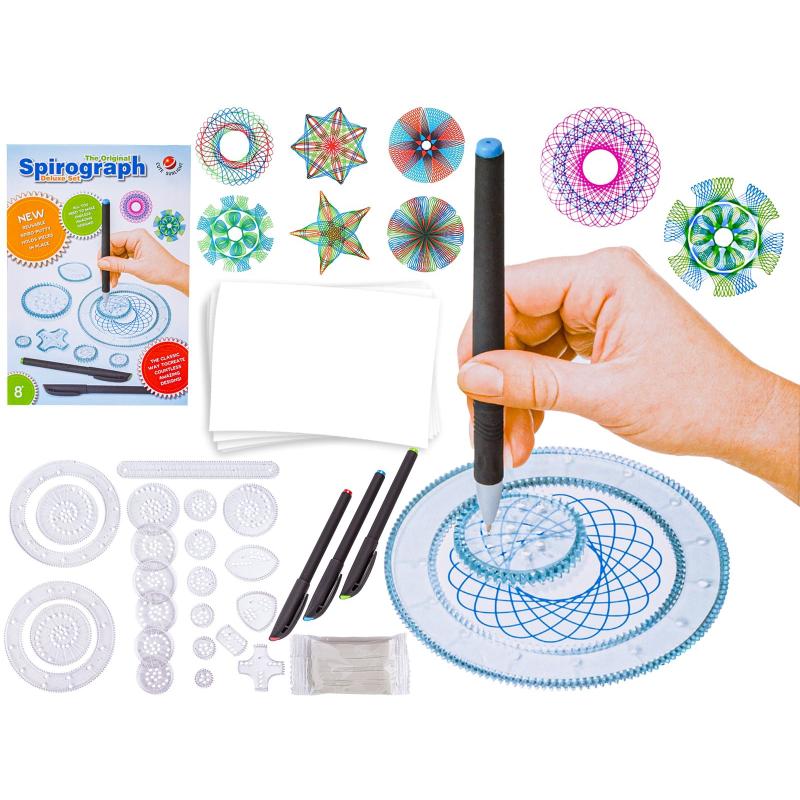 SPIROGRAF, Zestaw Do Rysowania, Szablony, Pisaki SPIROGRAF, Zestaw Do Rysowania, Szablony, Pisaki