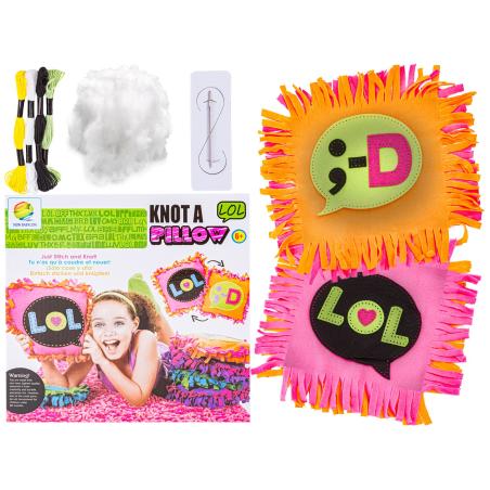 Kreatywny Zestaw, Wyszywanka, Pluszowa PODUSZKA Do Szycia DIY JASIEK