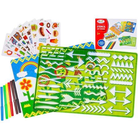 Spirograf Kreatywny Zestaw Do Rysowania Wzorów, Szlaczków, Szablony + Pisaki