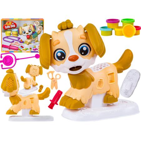 Kreatywny zestaw z masą plastyczną, ciastolina PIESEK U WETERYNARZA, STYLISTY