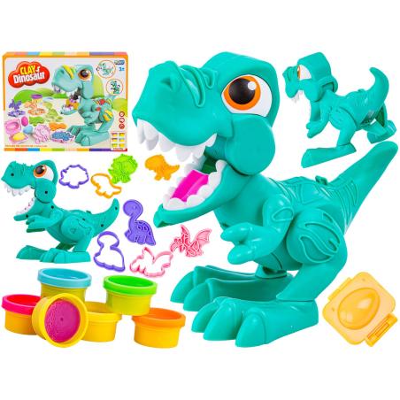 Kreatywny zestaw z masą plastyczną, ciastolina DINOZAUR + akcesoria