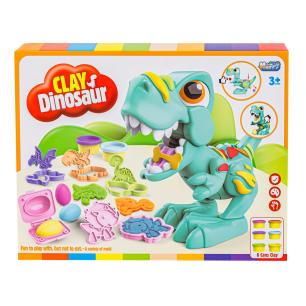 Kreatywny zestaw z masą plastyczną, ciastolina DINOZAUR + akcesoria