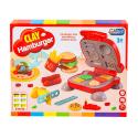 Kreatywny zestaw z masą plastyczną, ciastolina PRZYGOTUJ HAMBURGERA