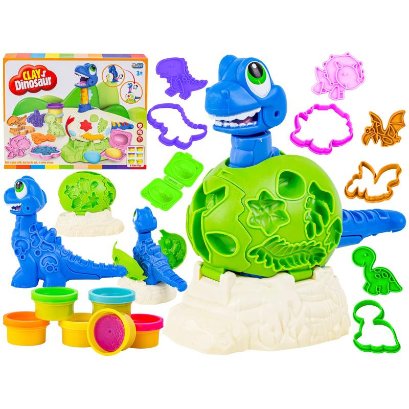 Kreatywny zestaw z masą plastyczną, ciastolina WYKLUWAJĄCY SIĘ DINOZAUR Kreatywny zestaw z masą plastyczną, ciastolina WYKLUWAJĄCY SIĘ DINOZAUR