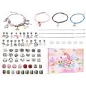 Zestaw Do Tworzenia Robienia Biżuterii, Bransoletek, Charmsy, Zawieszki, Koraliki JEDNOROŻEC