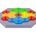 Edukacyjna Gra Logiczna Na Refleks Karty, Układanka "Puzzle Chessboard" Klocki + 30 kart