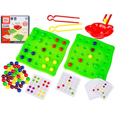 Edukacyjna gra na refleks Karty, Układanka, Kolorowe kulki + 30 kart