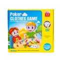 Edukacyjna gra na refleks "Poker Clothes Game", Układanka Ułóż Pranie Ubrania
