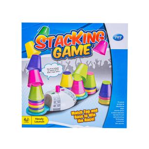 Edukacyjna gra zręcznościowa "Stacking Game", Zbuduj wieżę, Układanka, Kolorowe kubeczki