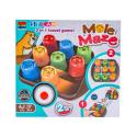 Edukacyjna Gra Logiczna "MOLE MAZE" 2w1 SZYBKIE KUBECZKI, Kółko Krzyżyk, Karty
