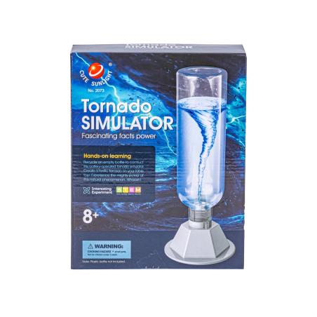 Zabawka Edukacyjna Naukowa dla dzieci TORNADO DIY Zbuduj To Sam Symulator Tornada