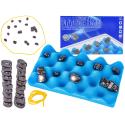 Gra Szachy Kamienie Magnetyczne Planszowa, Magnetyczna Gra Strategiczna, Magnetic Chess + Podkładka