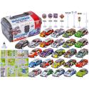 Auta Resoraki 25 Szt. Samochody w kuferku + Podkładka + Akcesoria, Zestaw samochodów wyścigowych