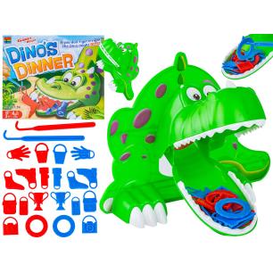 Wesoła Gra Zręcznościowa - GŁODNY DINOZAUR Nakarm dinozaura