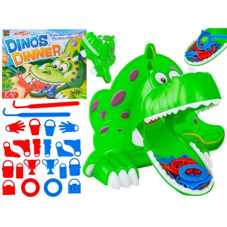 Wesoła Gra Zręcznościowa - GŁODNY DINOZAUR Nakarm dinozaura