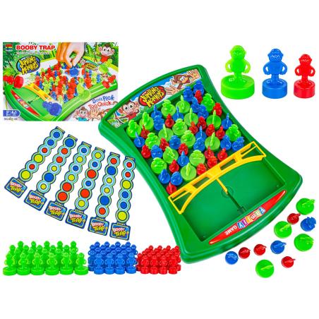 Zabawna Gra Zręcznościowa PUŁAPKA ZBIJAK "Booby Trap" Skaczące Małpki