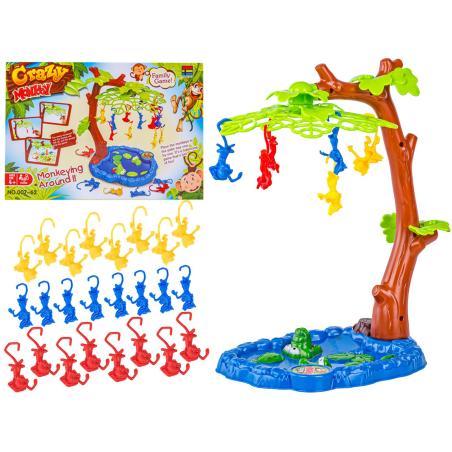 Gra zręcznościowa Crazy Monkey SPADAJĄCE MAŁPKI Skaczące Małpy, Drzewko