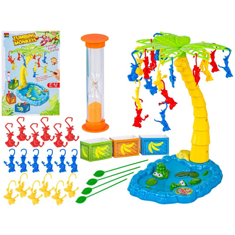 Gra zręcznościowa Tumbling Monkeys SKACZĄCE MAŁPKI Spadające Małpy, Drzewko Gra zręcznościowa Tumbling Monkeys SKACZĄCE MAŁPKI Spadające Małpy, Drzewko