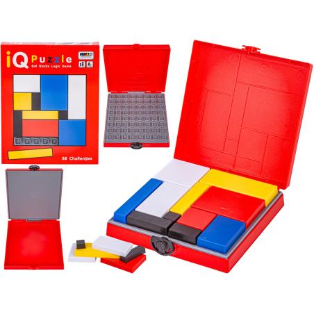 Logiczna gra zręcznościowa IQ Puzzle, Układanka, Łamigłówka, Kolorowe klocki