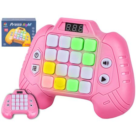 Zabawka Na Pamięć KONTROLER RÓŻOWY Gamepad Edukacyjna gra dla dzieci Pad Konsola Memory 16 klawiszy