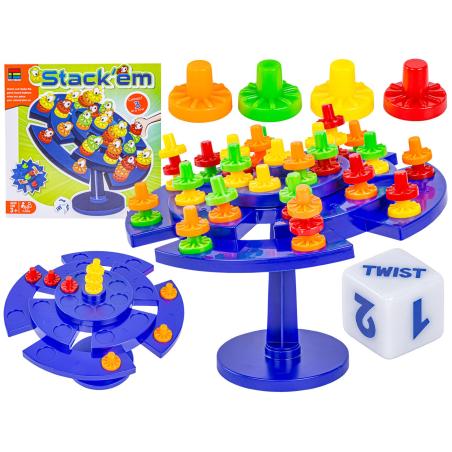 Edukacyjna Gra Zręcznościowa "Stack'em" Układanka Balansujące Pionki