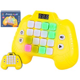 Zabawka Na Pamięć KONTROLER ŻÓŁTY Gamepad Edukacyjna gra dla dzieci Pad Konsola Memory 16 klawiszy