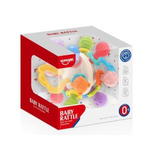 Kolorowa Zabawka Sensoryczna Gryzak Grzechotka Kula Gryzaki Wypustki