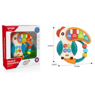Edukacyjna Zabawka Muzyczna Tukan Pianinko Grzechotka Melodie Dźwięki