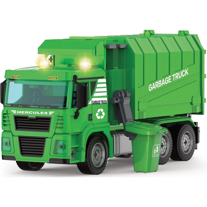 Ciężarówka Auto Samochód ŚMIECIARKA Do Rozkręcania W Walizce + Kosz Na Śmieci Ciężarówka Auto Samochód ŚMIECIARKA Do Rozkręcania W Walizce + Kosz Na Śmieci