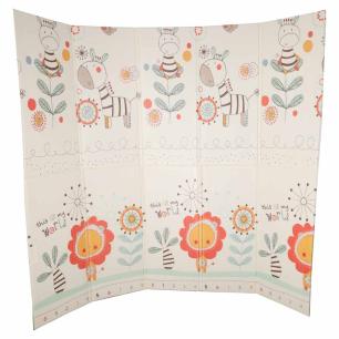 Mata edukacyjna piankowa dwustronna składana 180x200cm zwierzęta wzór