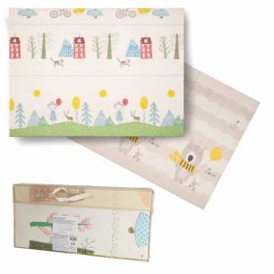 Mata edukacyjna piankowa dwustronna składana 150x200cm drzewa misie