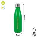 Butelka termiczna Kamai Gio Style, stal nierdzewna, zielona, pojemność 0,5L