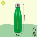 Butelka termiczna Kamai Gio Style, stal nierdzewna, zielona, pojemność 0,5L
