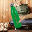 Butelka termiczna Kamai Gio Style, stal nierdzewna, zielona, pojemność 0,5L