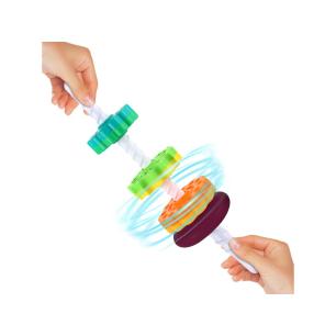 Kolorowa Piramida Sensoryczna Zakręcona Wieża Edukacyjna Krążki Do Układania