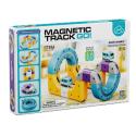 Tor Magnetyczny Zjazd samochodowy Kolejka Zjeżdżalnia Pociąg Klocki Konstrukcyjne 39 el.