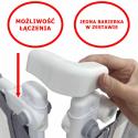 Barierka do łóżka ochronna zabezpieczenie blokada osłona 140cm szara