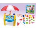 Piaskownica - Stolik, akcesoria, parasolka