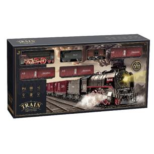 Kolejka Elektryczna Lokomotywa Pociąg Towarowy Para Duży Zestaw